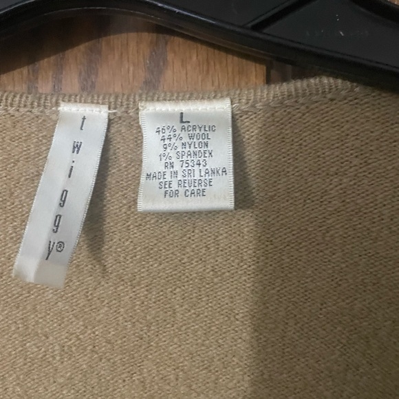 Lightweight tweed knit wool blend vintage sweater size large - Picture 2 of 7